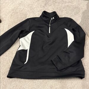 Under Armour Black and White Quarter-Zip Pullover